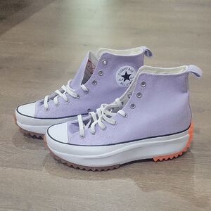 Converse Women's Lavender Platform Sneakers